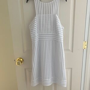 Lilly Pulitzer White Eyelet Knit Halter Dress